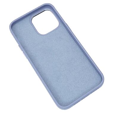 Шкіряний чохол Epik Bonbon Leather Metal Style with MagSafe Apple iPhone 12 Pro Max (6.7) Блакитний / Mist blue Epik фото №3