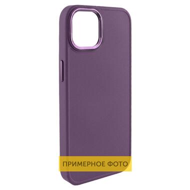 Шкіряний чохол Epik Bonbon Leather Metal Style Samsung Galaxy S22+ Фіолетовий / Dark Purple фото №1