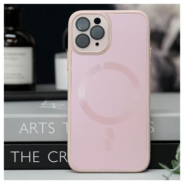 Чохол Epik TPU Glass Sapphire Midnight with MagSafe Apple iPhone 13 Pro (6.1) Рожевий / Pink Sand фото №2
