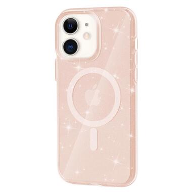 Чехол Epik TPU Galaxy Sparkle (MagFit) Apple iPhone 11 (6.1) Gold+Glitter фото №1