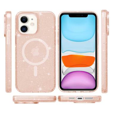 Чехол Epik TPU Galaxy Sparkle (MagFit) Apple iPhone 11 (6.1) Gold+Glitter фото №2