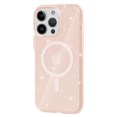 Чехол Epik TPU Galaxy Sparkle (MagFit) Apple iPhone 12 Pro / 12 (6.1) Gold+Glitter фото №1