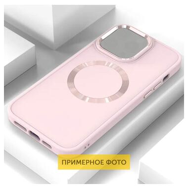 TPU чохол Epik Bonbon Metal Style with MagSafe Samsung Galaxy S21 FE Рожевий / Light Pink Epik фото №2