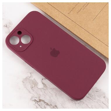 Чохол Epik Silicone Case Full Camera Protective (AA) Apple iPhone 15 Plus (6.7) Бордовий / Plum фото №4