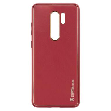 Шкіряний чохол Epik Xshield Xiaomi Redmi Note 8 Pro Бордовий / Plum Red фото №1