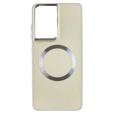 TPU чохол Epik Bonbon Metal Style with MagSafe Samsung Galaxy S24 Ultra Білий / White фото №2