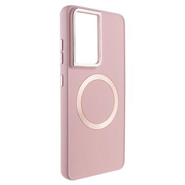 TPU чохол Epik Bonbon Metal Style with MagSafe Samsung Galaxy S24 Ultra Рожевий / Light Pink фото №1