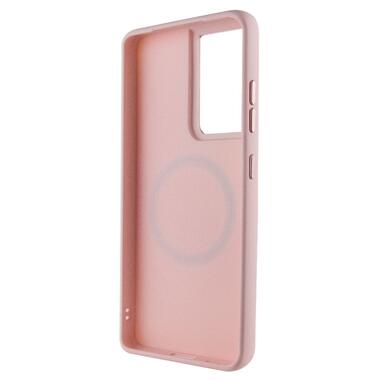 TPU чохол Epik Bonbon Metal Style with MagSafe Samsung Galaxy S24 Ultra Рожевий / Light Pink фото №3