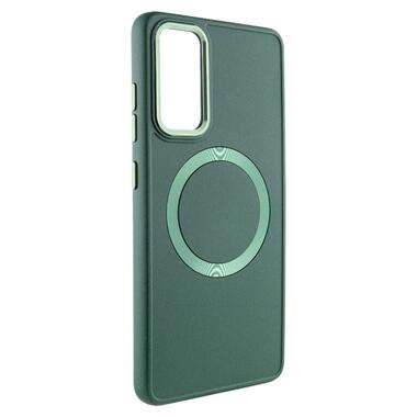 TPU чохол Epik Bonbon Metal Style with MagSafe Samsung Galaxy S24 Зелений / Army Green фото №1