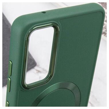 TPU чохол Epik Bonbon Metal Style with MagSafe Samsung Galaxy S24 Зелений / Army Green фото №5