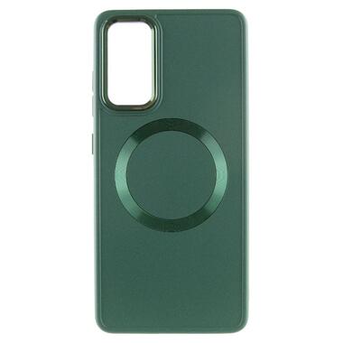 TPU чохол Epik Bonbon Metal Style with MagSafe Samsung Galaxy S24 Зелений / Army Green фото №2