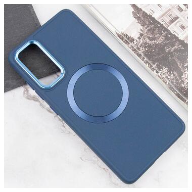 TPU чохол Epik Bonbon Metal Style with MagSafe Samsung Galaxy S24 Синій / Cosmos Blue фото №4