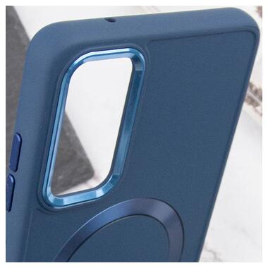TPU чохол Epik Bonbon Metal Style with MagSafe Samsung Galaxy S24 Синій / Cosmos Blue фото №5