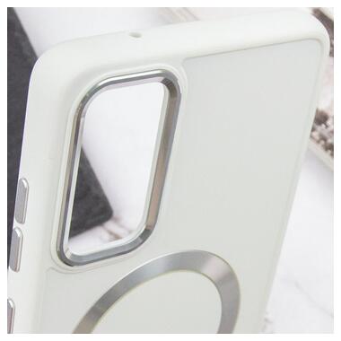 TPU чохол Epik Bonbon Metal Style with MagSafe Samsung Galaxy S24+ Білий / White фото №5