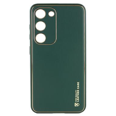 Шкіряний чохол Epik Xshield Samsung Galaxy S24+ Зелений / Army Green фото №1