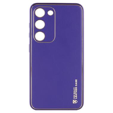 Шкіряний чохол Epik Xshield Samsung Galaxy S24+ Фіолетовий / Ultra Violet фото №1