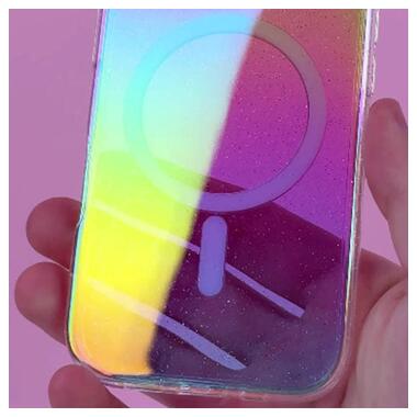 Чехол Epik TPU Galaxy Sparkle (MagFit) Apple iPhone 16 (6.1) Chroma+Glitter фото №4