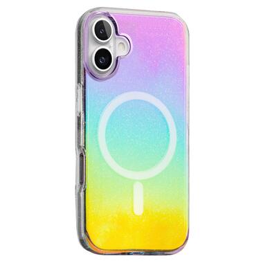 Чехол Epik TPU Galaxy Sparkle (MagFit) Apple iPhone 16 (6.1) Chroma+Glitter фото №1