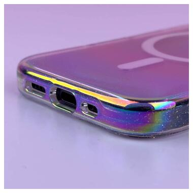 Чехол Epik TPU Galaxy Sparkle (MagFit) Apple iPhone 16 Pro (6.3) Chroma+Glitter фото №7