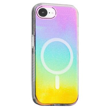 Чехол Epik TPU Galaxy Sparkle (MagFit) Apple iPhone 16e (6.1) Chroma+Glitter фото №1