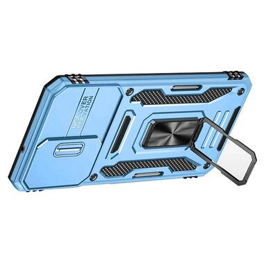 Ударопрочный чехол Epik Camshield Army Ring Samsung Galaxy A37 5G / A36 5G / A56 5G Голубой / Light Blue фото №2