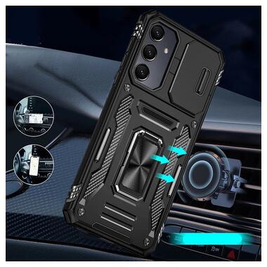 Ударопрочный чехол Epik Camshield Army Ring Samsung Galaxy A37 5G / A36 5G / A56 5G Черный / Black фото №2