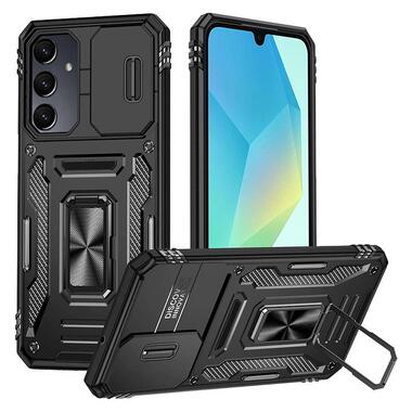 Ударопрочный чехол Epik Camshield Army Ring Samsung Galaxy A37 5G / A36 5G / A56 5G Черный / Black фото №1