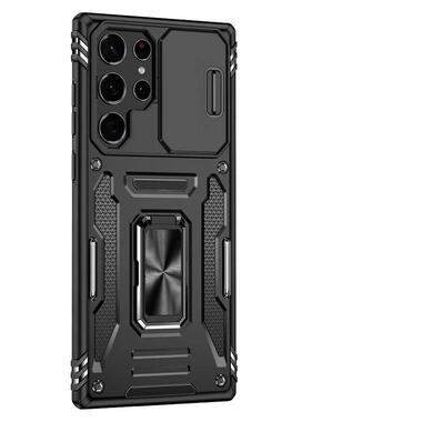 Ударопрочный чехол Epik Camshield Army Ring Samsung Galaxy S26 Ultra Черный / Black фото №2