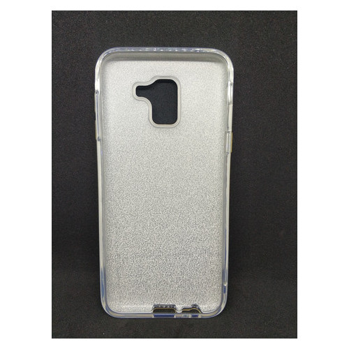 Чохол із блискітками Shine Samsung J6 Galaxy J600 Сріблястий фото №2