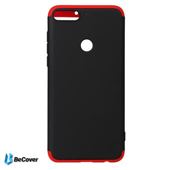 Панель Super-protect Series BeCover Huawei Y7 Prime 2018 Black-Red (702249) фото №5