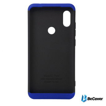 Панель Super-protect Series BeCover Xiaomi Redmi Note 6 Pro Black-Blue (703078) фото №2