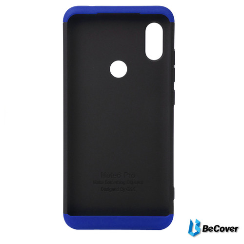 Панель Super-protect Series BeCover Xiaomi Redmi Note 6 Pro Black-Blue (703078) фото №12