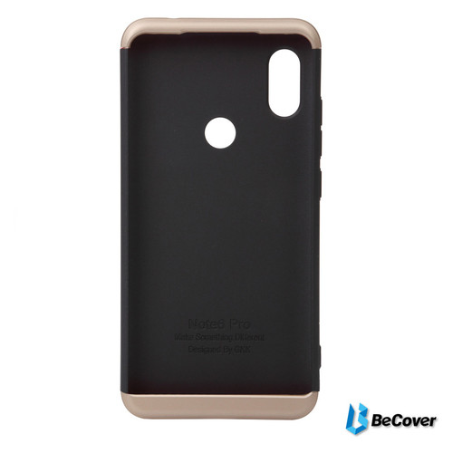 Панель Super-protect Series BeCover Xiaomi Redmi Note 6 Pro Black-Gold (703079) фото №7