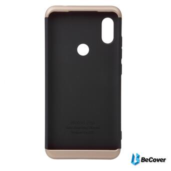 Панель Super-protect Series BeCover Xiaomi Redmi Note 6 Pro Black-Gold (703079) фото №6