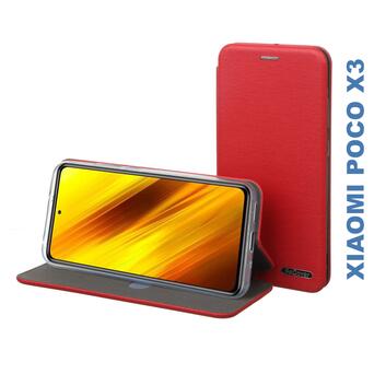 Чохол-книжка BeCover Exclusive для Xiaomi Poco X3 Burgundy Red (705748) фото №1