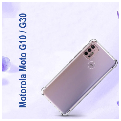 Панель Anti-Shock BeCover для Motorola Moto G10/G30 Clear (706675) фото №2