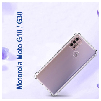 Панель Anti-Shock BeCover для Motorola Moto G10/G30 Clear (706675) фото №6