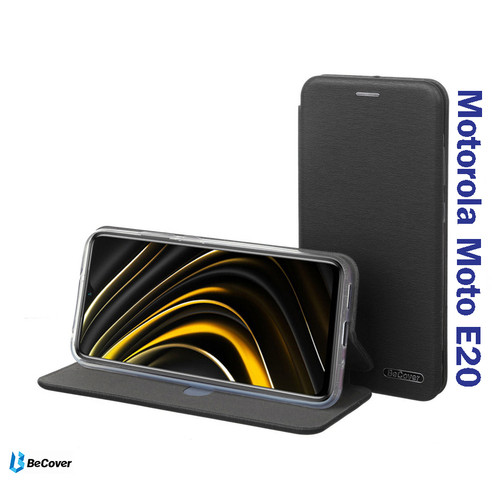 Чохол-книжка BeCover Exclusive для Motorola Moto E20 Black (706998) фото №2