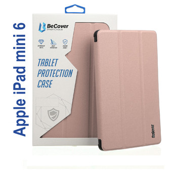 Чохол-книжка Soft Edge BeCover з кріпленням Apple Pencil для Apple iPad mini 6 2021 Pink (706808) фото №4