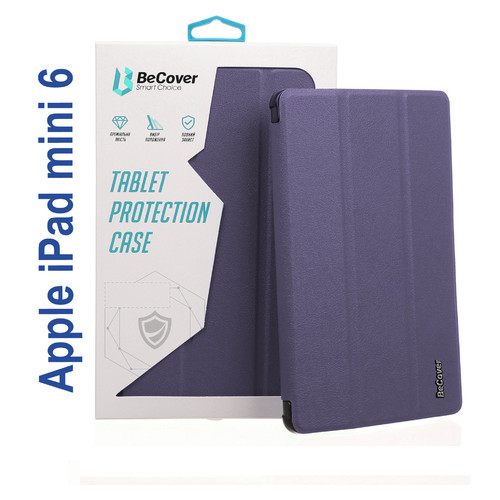 Чохол-книжка Tri Fold Hard BeCover для Apple iPad mini 6 2021 Purple (706858) фото №10