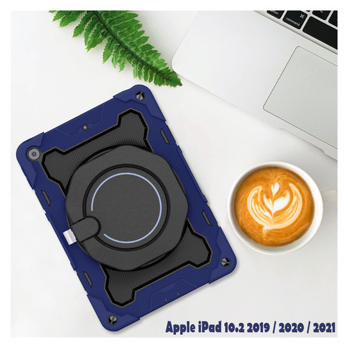 Броньований протиударний чохол-підставка Becover для Apple iPad 10.2 2019/2020/2021 Blue (707235) фото №1