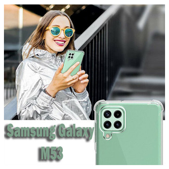 Панель Anti-Shock BeCover для Samsung Galaxy M53 SM-M536 Clear (707569) фото №9