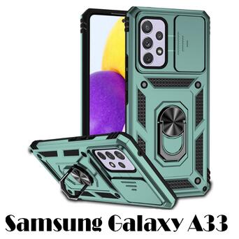 Панель Military BeCover для Samsung Galaxy A33 SM-A336 Dark Green (707386) фото №2