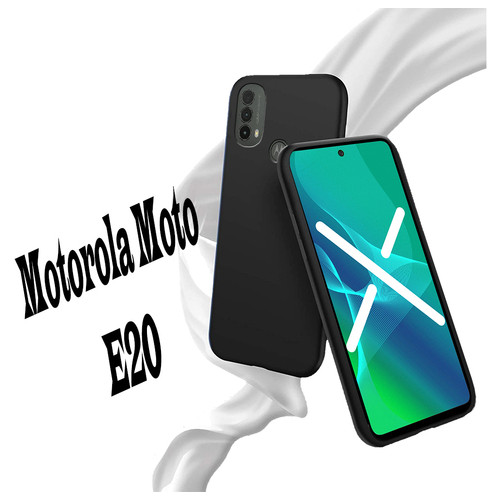 Силіконовий чохол BeCover для Motorola Moto E20 Black (707612) фото №4