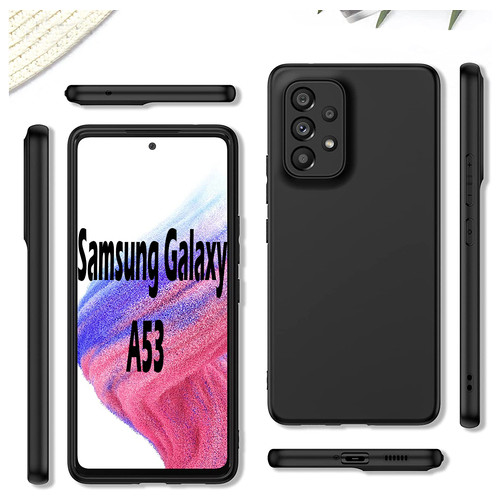 Силіконовий чохол BeCover для Samsung Galaxy A53 SM-A536 Black (707622) фото №8