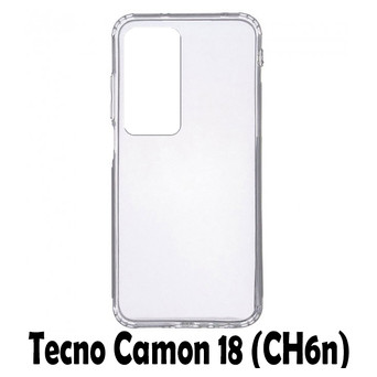 Силіконовий чохол BeCover для Tecno Camon 18 (CH6n) Transparancy (707629) фото №5