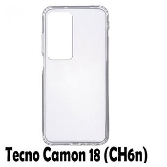 Силіконовий чохол BeCover для Tecno Camon 18 (CH6n) Transparancy (707629) фото №8