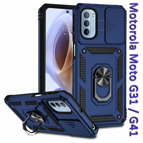 Панель Military BeCover для Motorola Moto G31 / G41 Blue (708191) фото №4