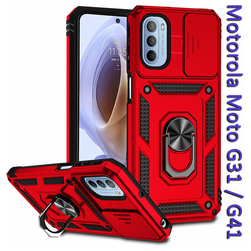 Панель Military BeCover для Motorola Moto G31 / G41 Red (708193) фото №4