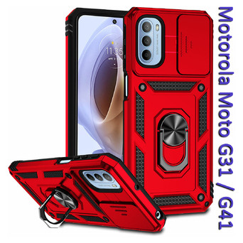Панель Military BeCover для Motorola Moto G31 / G41 Red (708193) фото №1